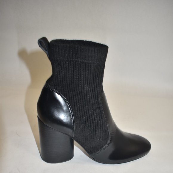 TORY BURCH Rowan Sock Booties Black Size 6.5 - Picture 4 of 11